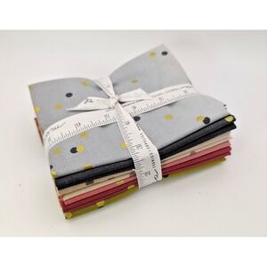 moda fat quarter bundle Of 7 Ombre Confetti Metallic/ Polk Dot  V And Co